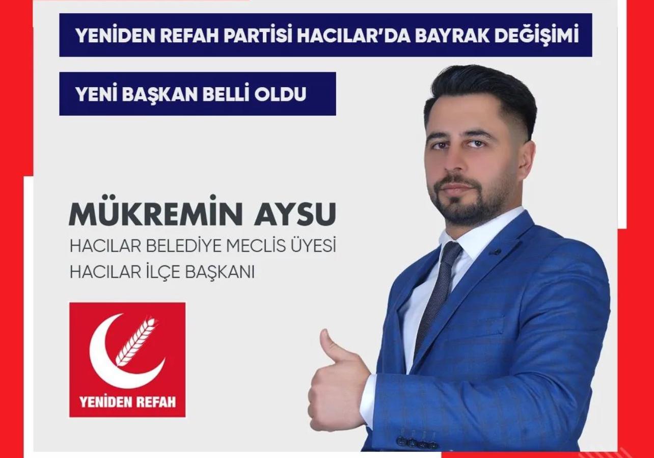 Yeniden Refah Partisi Hacılar’da Bayrak Değişimi